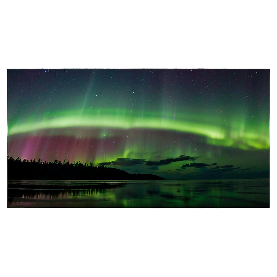 Splendid Aurora Above Horizon Png 06202024