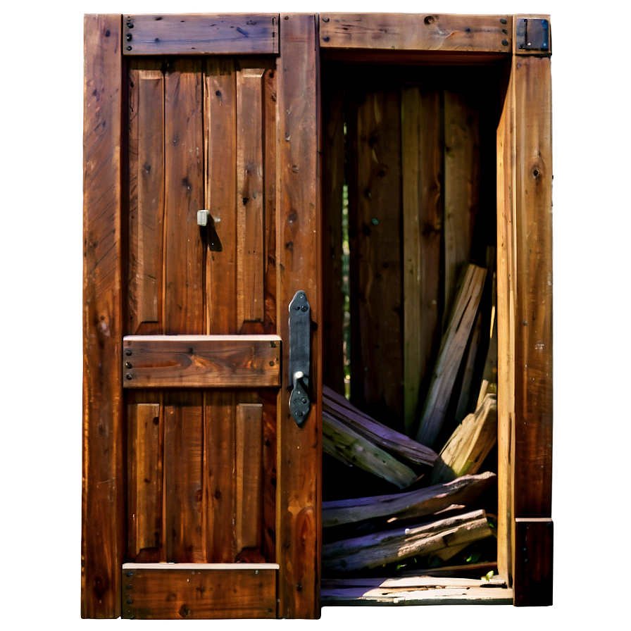 Splintered Wooden Door Png 06242024