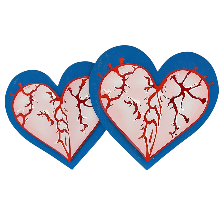 Split Heart Graphic Png Qkk96