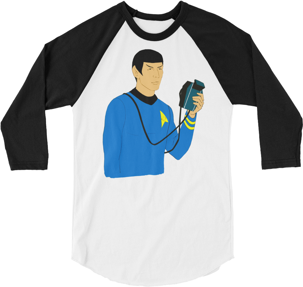 Spock Character Illustration Raglan Shirt