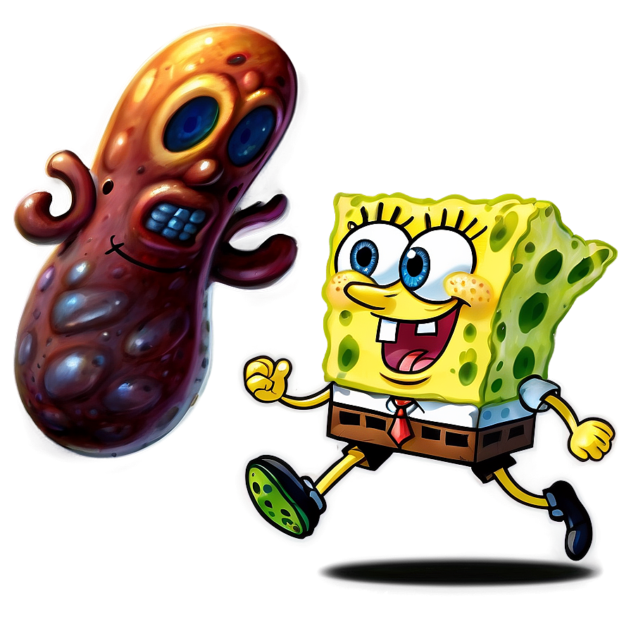 Spongebob Running Away Png 1