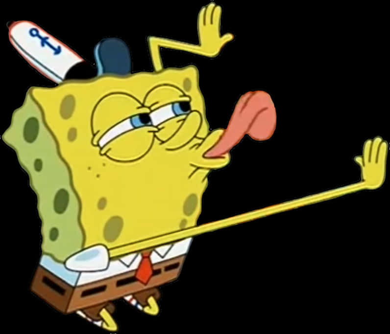 Spongebob Stretching His Face