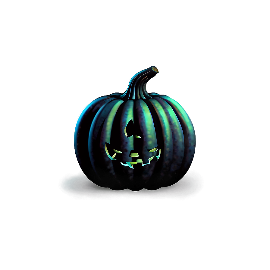 Spooky Black Pumpkin Png 40