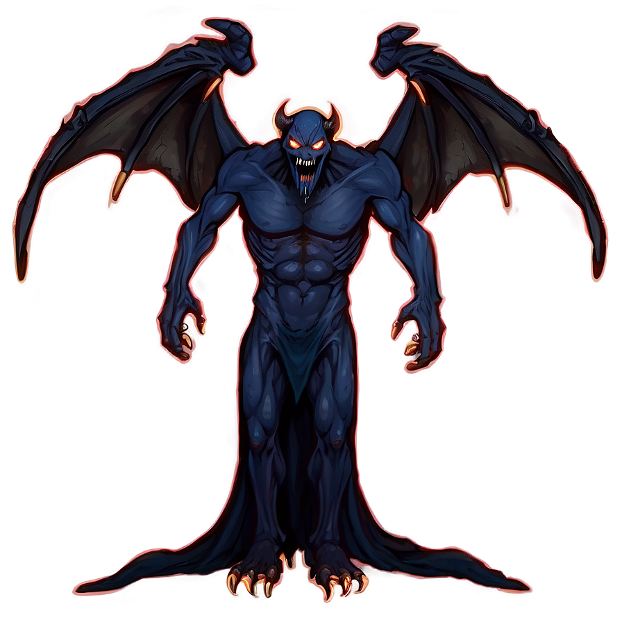 Spooky Demon Design Png Wav