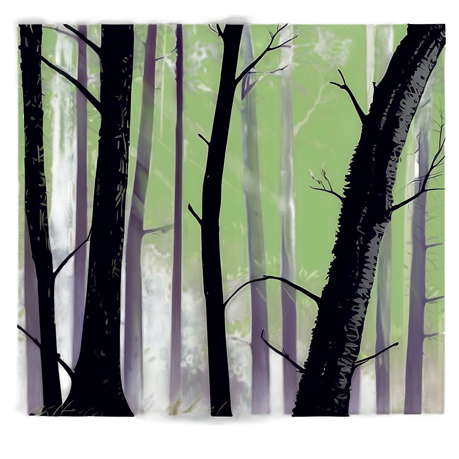 Spooky Forest Silhouette Png 1