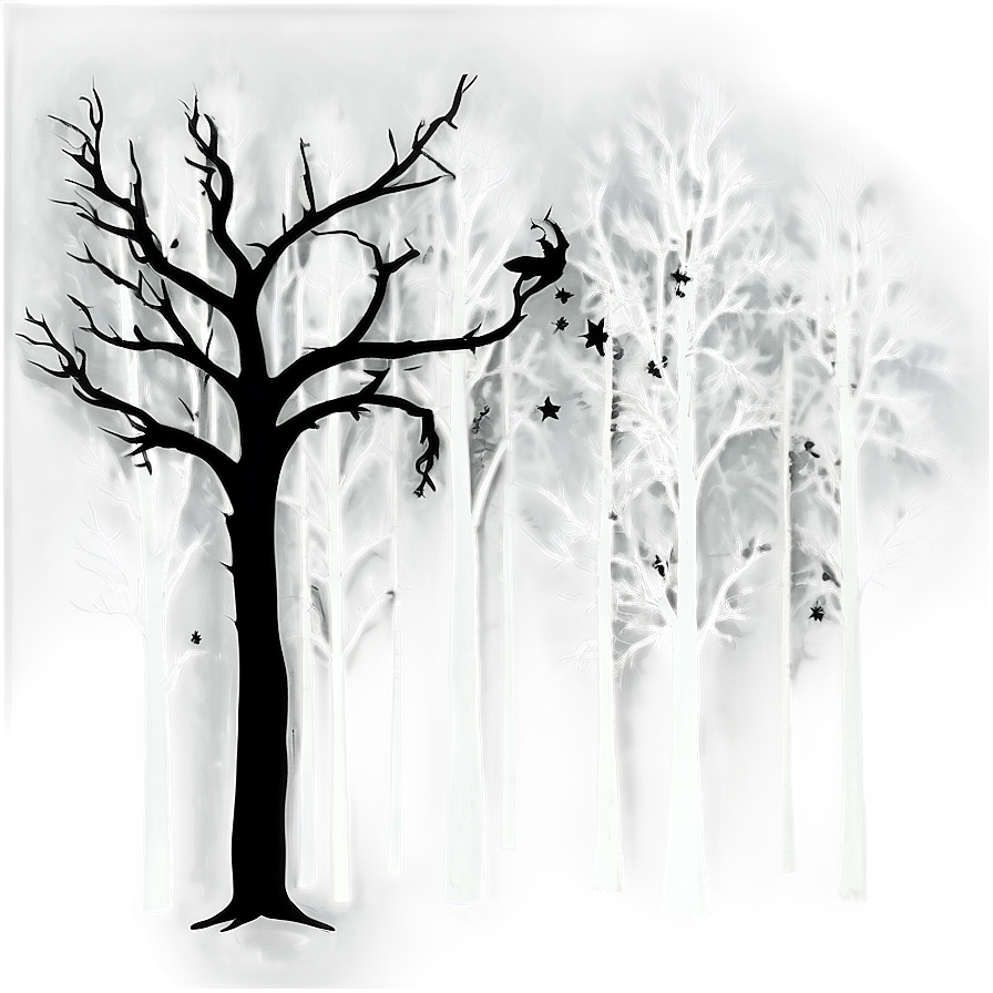 Spooky Forest Silhouette Png 97