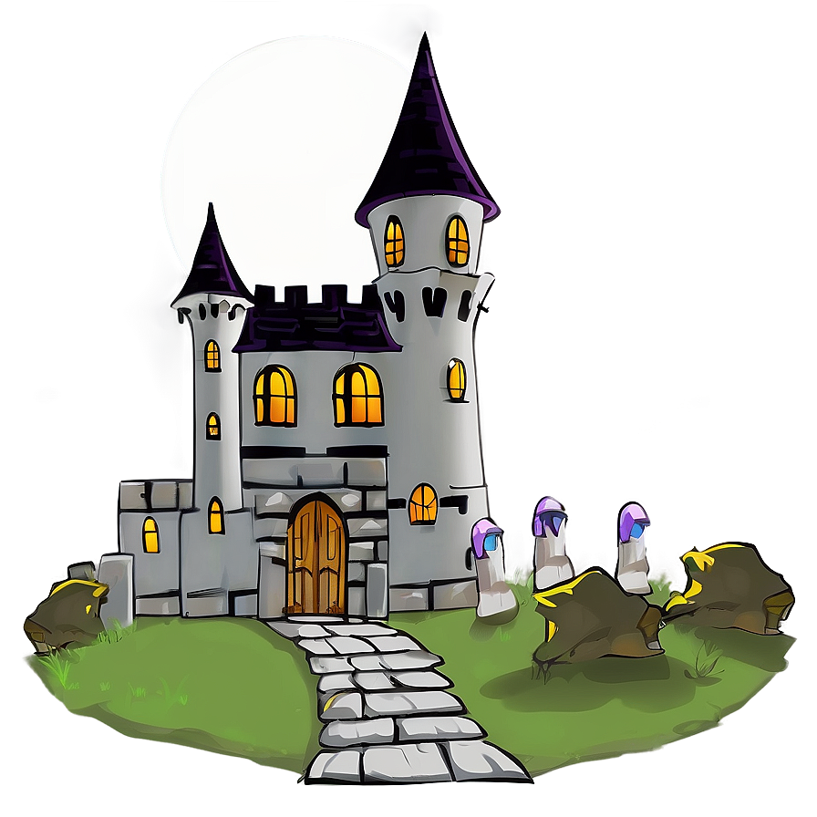 Spooky Haunted Castle Png 05242024