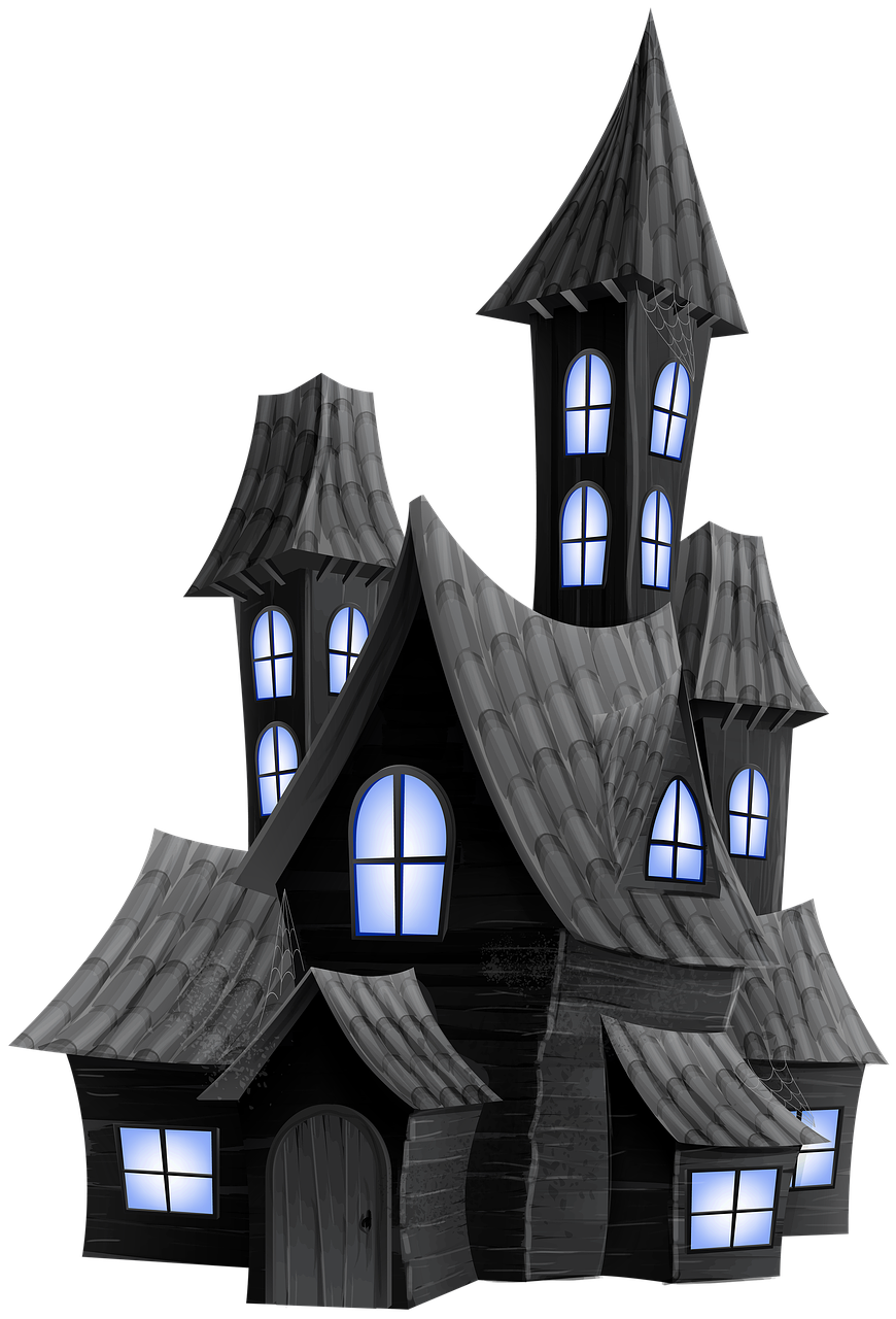 Halloween Village Houses PNG File PNG with transparent background