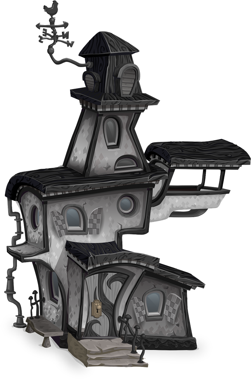 Halloween Haunted House 3d Png, Transparent Png PNG with transparent background