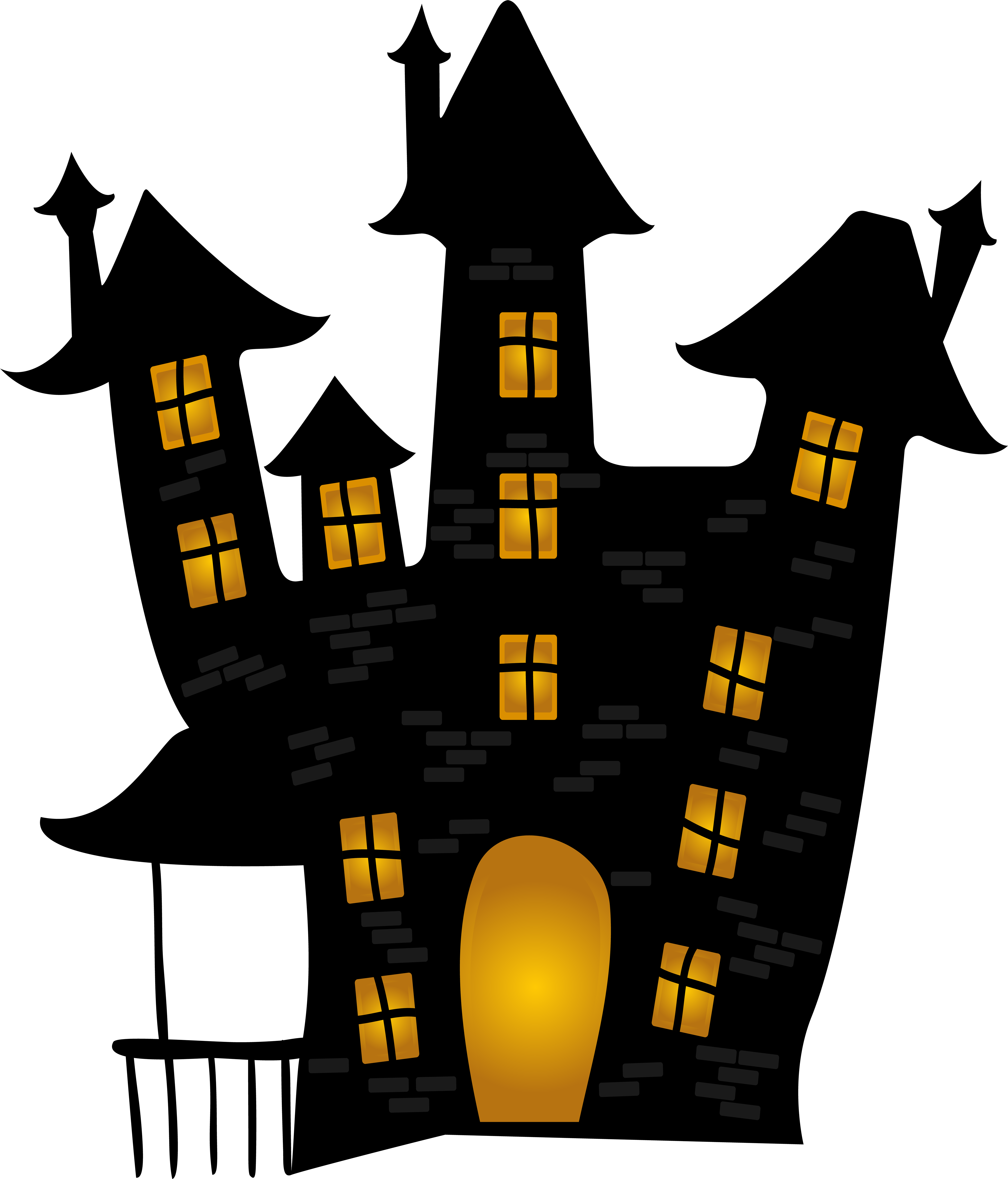 Ghost Scary Halloween House Free Clipart Hq Clipart - Transparent Haunted House Clipart, HD Png Download PNG image with a transparent background, free high-resolution download