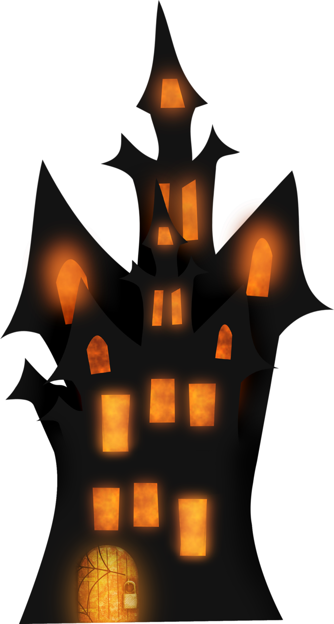 Spooky Haunted House Silhouette