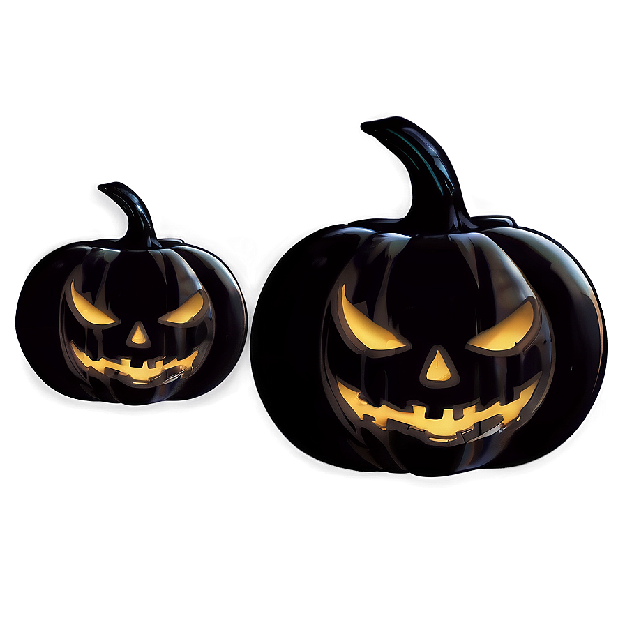 Spooky Pumpkin Face Silhouette Png Hrf16