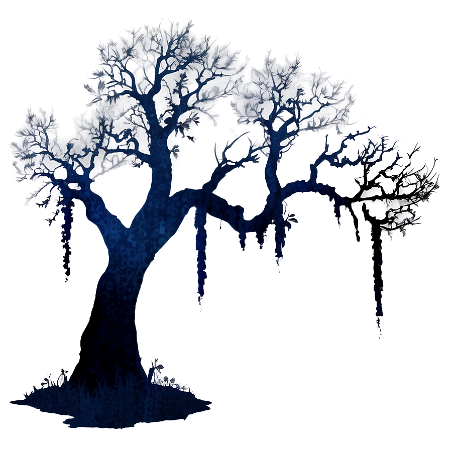 Spooky Tree Silhouette Png 19