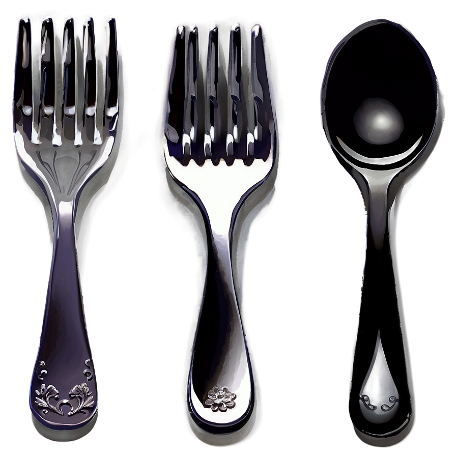 Spoon And Fork For Eating Png 06292024