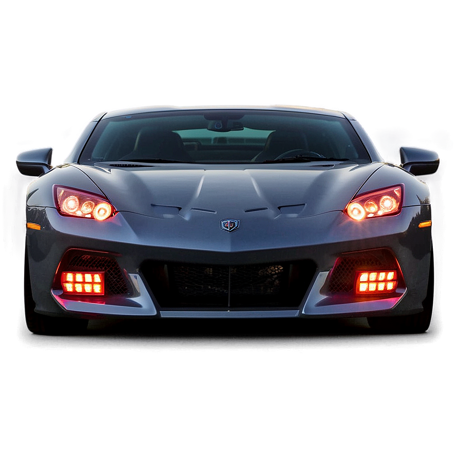 Sports Car Headlights Night Png 78