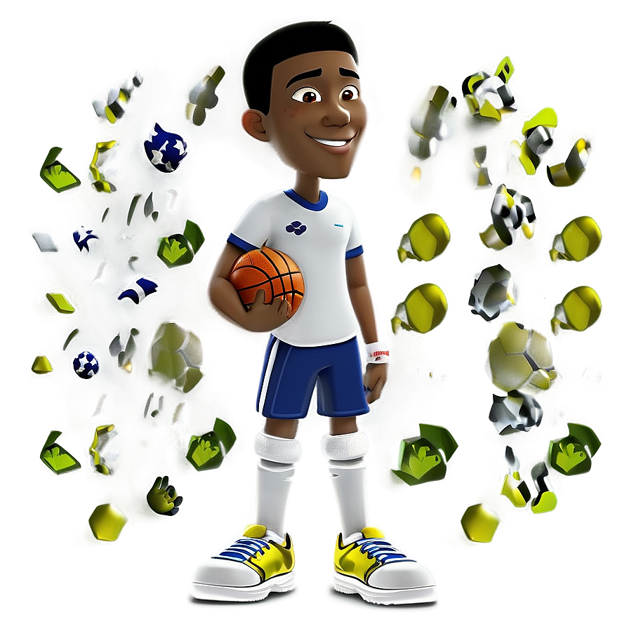 Sports Themed Cartoon Character Png Den35