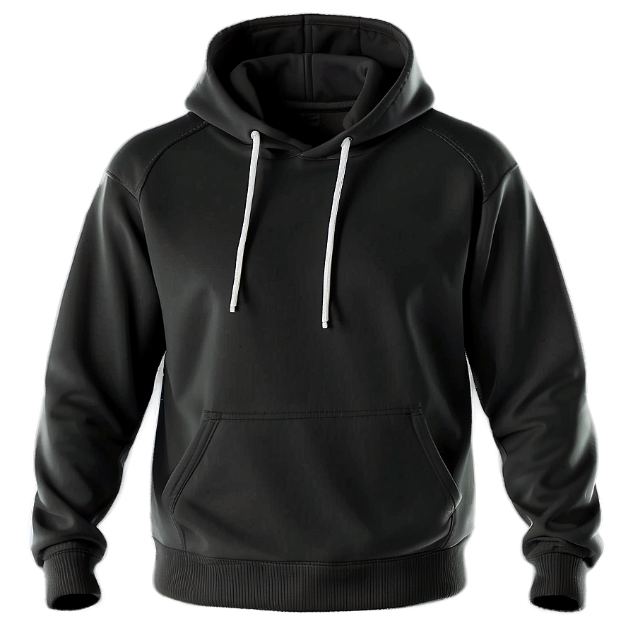 Sporty Black Hoodie Png Pnb