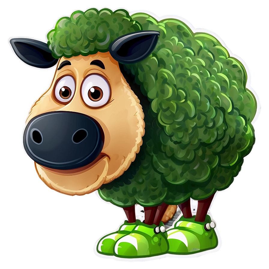 Sporty Cartoon Sheep Png 06272024