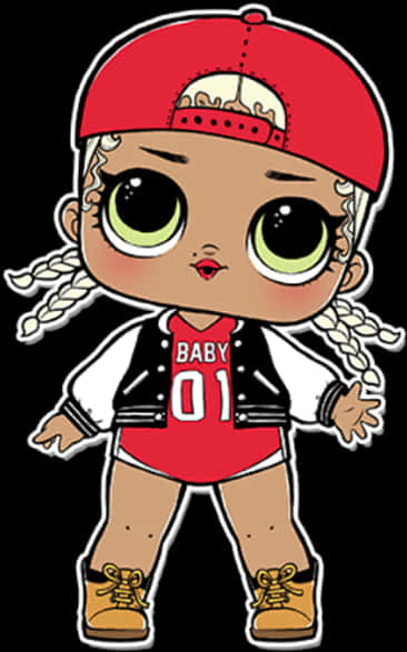 Sporty L O L Doll Illustration