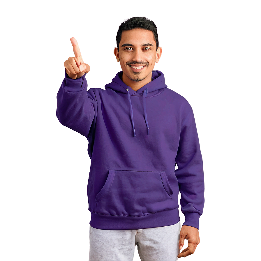 Sporty Purple Hoodie Representation Png Nyi55