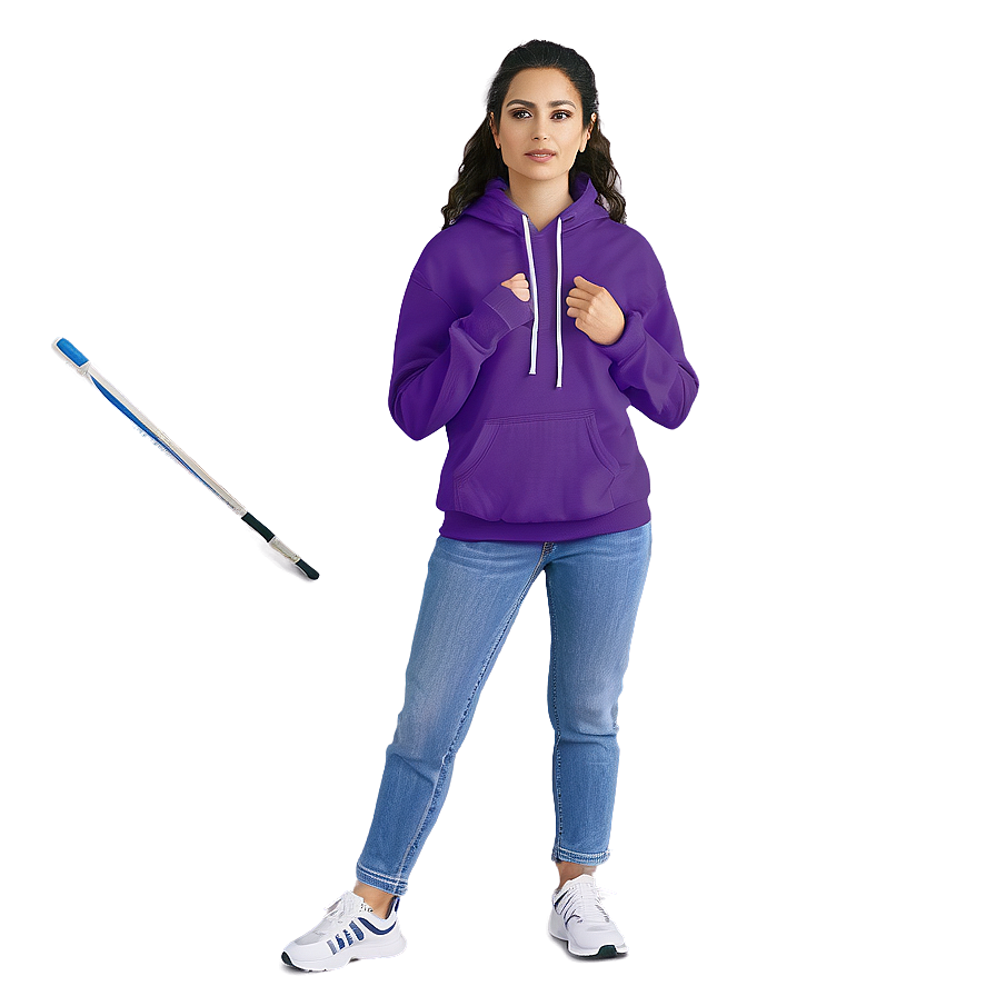 Sporty Purple Hoodie Representation Png Pfr