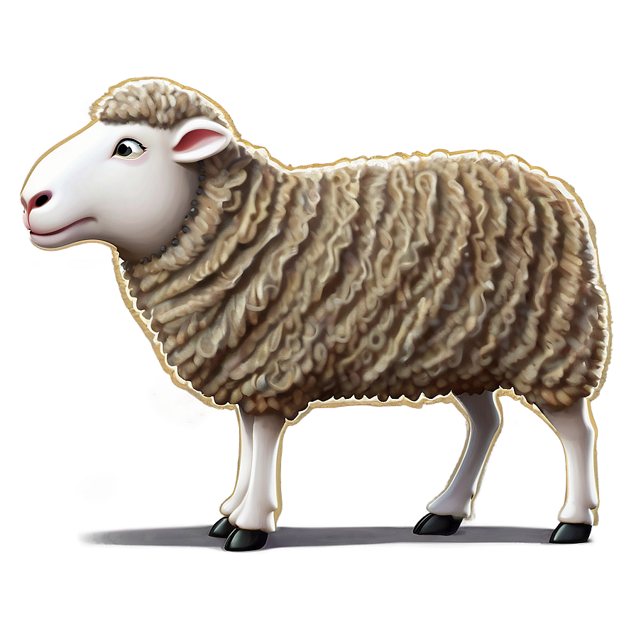 Spotted Cartoon Sheep Png 06272024