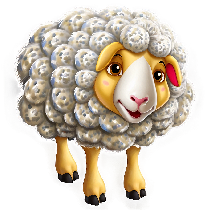 Spotted Cartoon Sheep Png 06272024