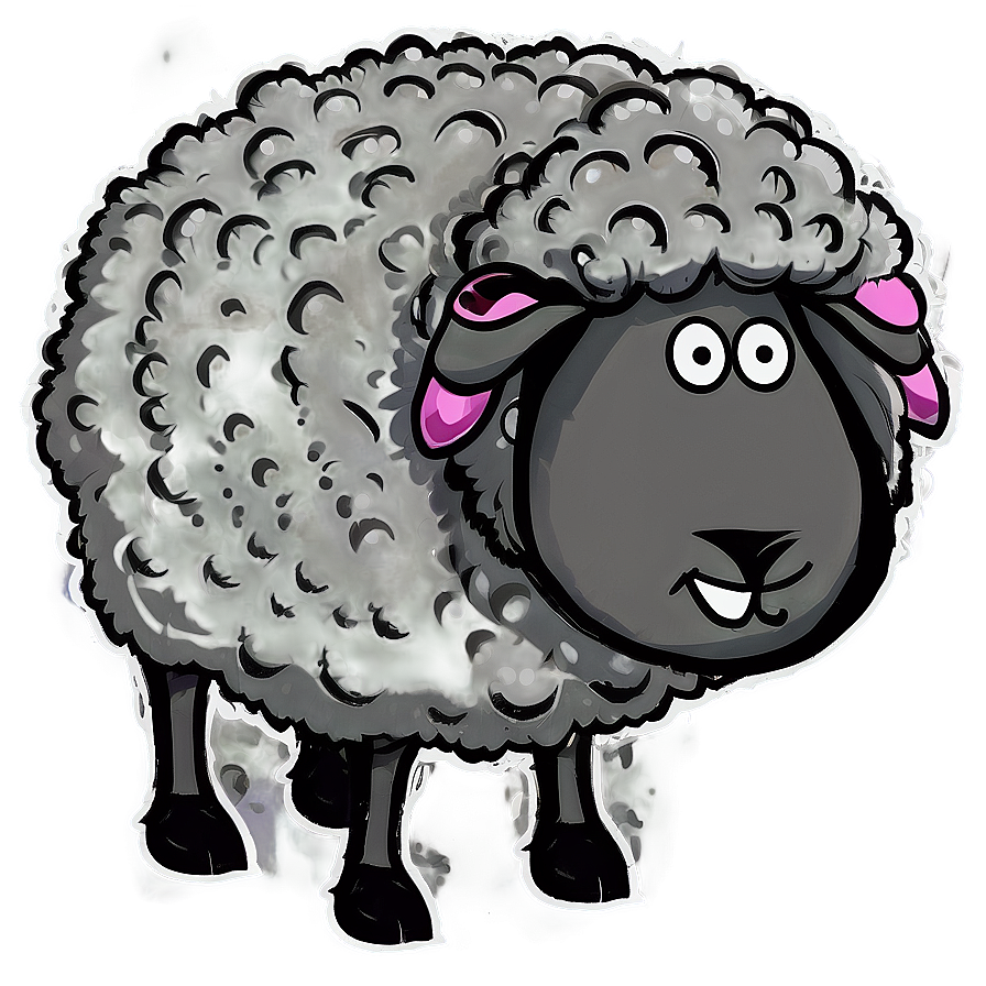 Spotted Cartoon Sheep Png 64