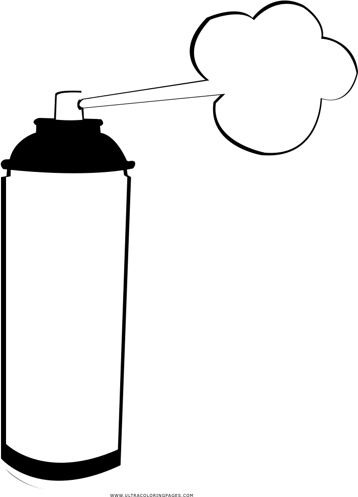 Spray Paint Coloring Page - Transparent Spray Paint Bottle, HD Png Download PNG image with a transparent background, free high-resolution download