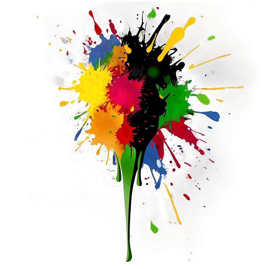 Spray Paint Splatter Art Png Jqf10