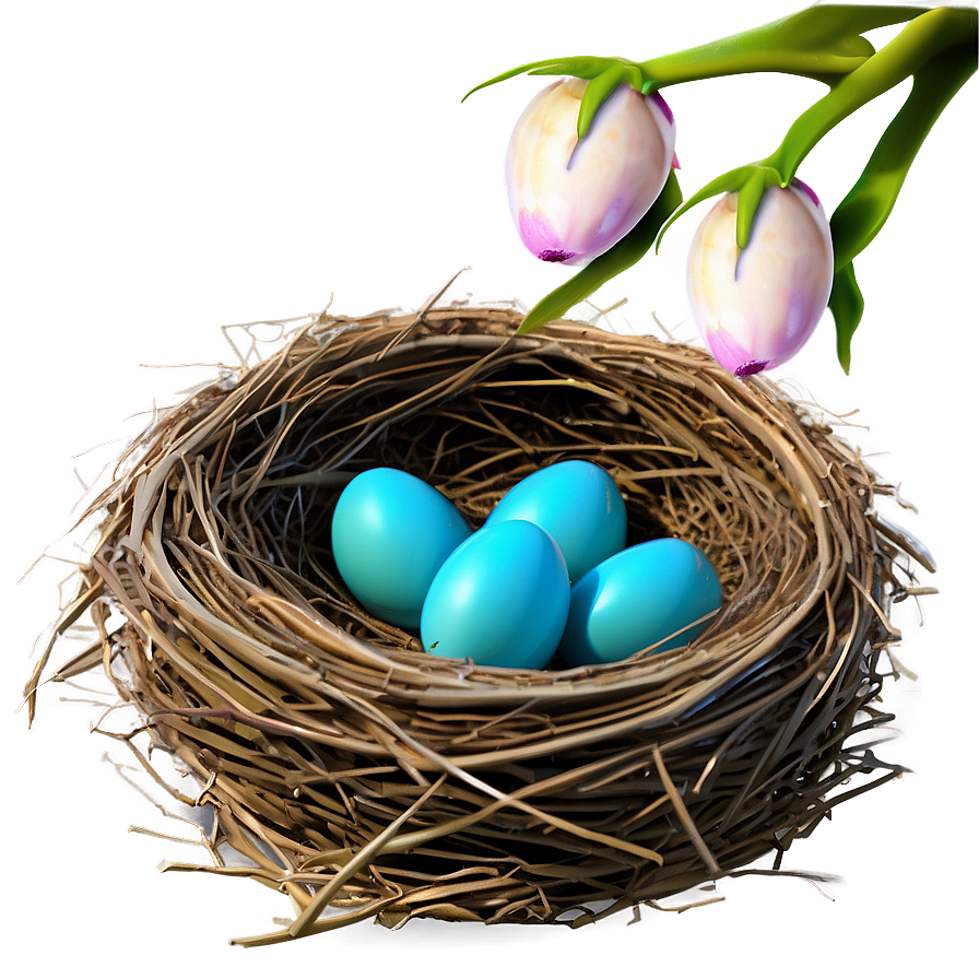 Spring Bird Nest PNG 06212024 PNG image with a transparent background, free high-resolution download