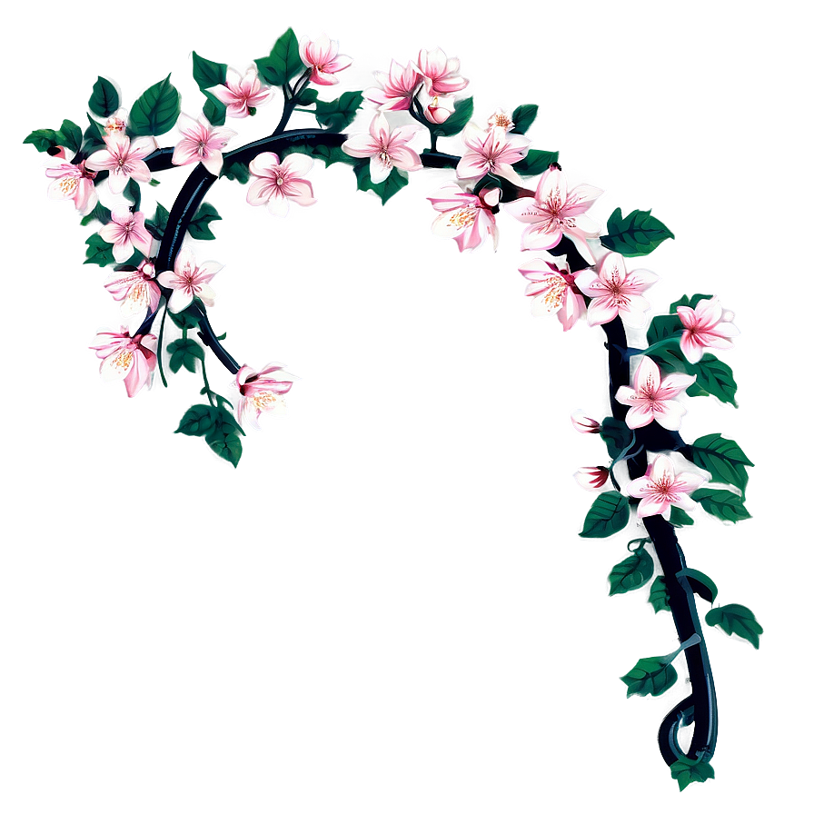 Spring Blossom Vine Png Jna