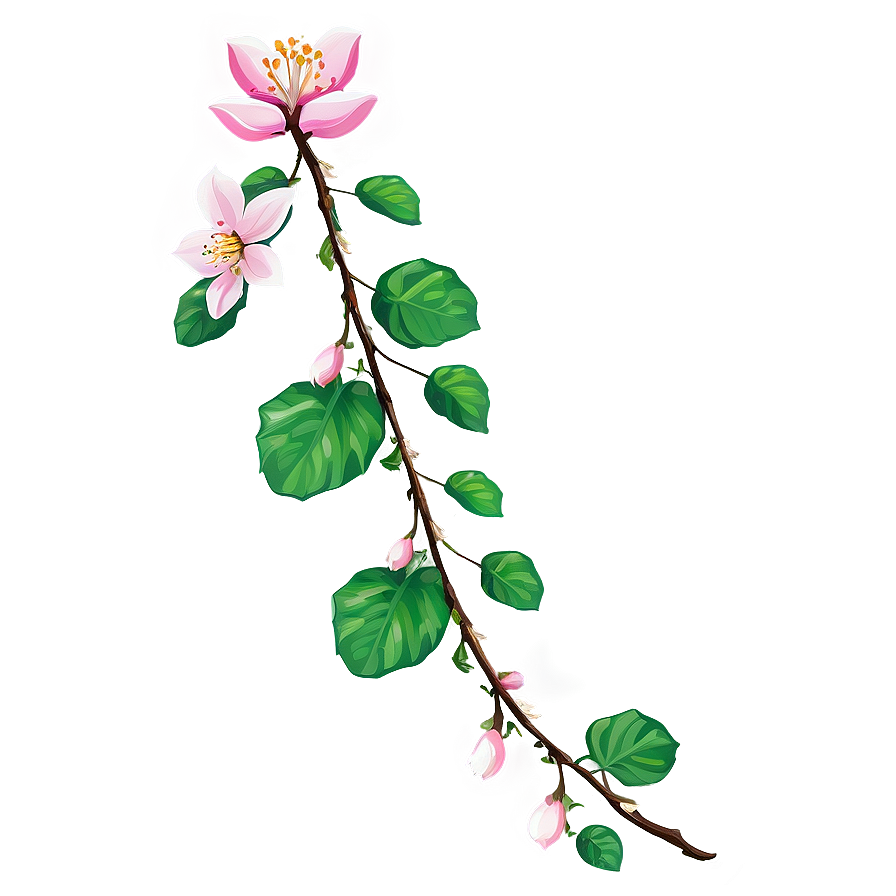 Spring Blossom Vine Png Wdo