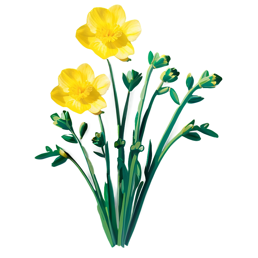 Spring Buttercup Png Sta51