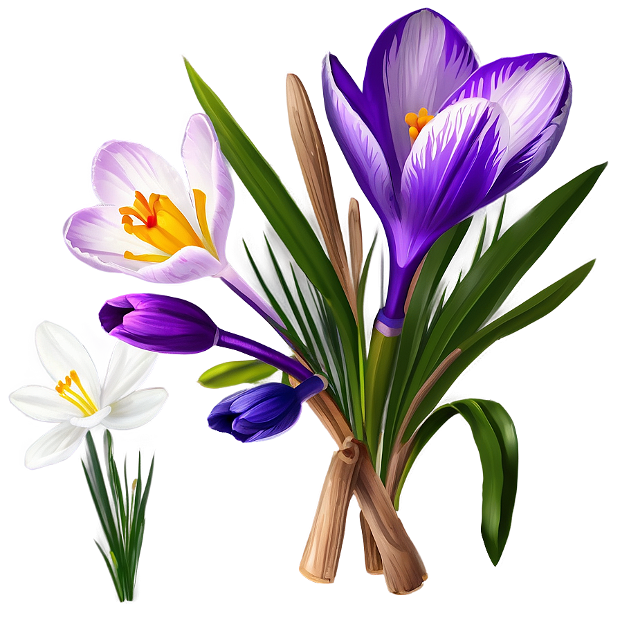 Spring Crocus Flower Png Dpp