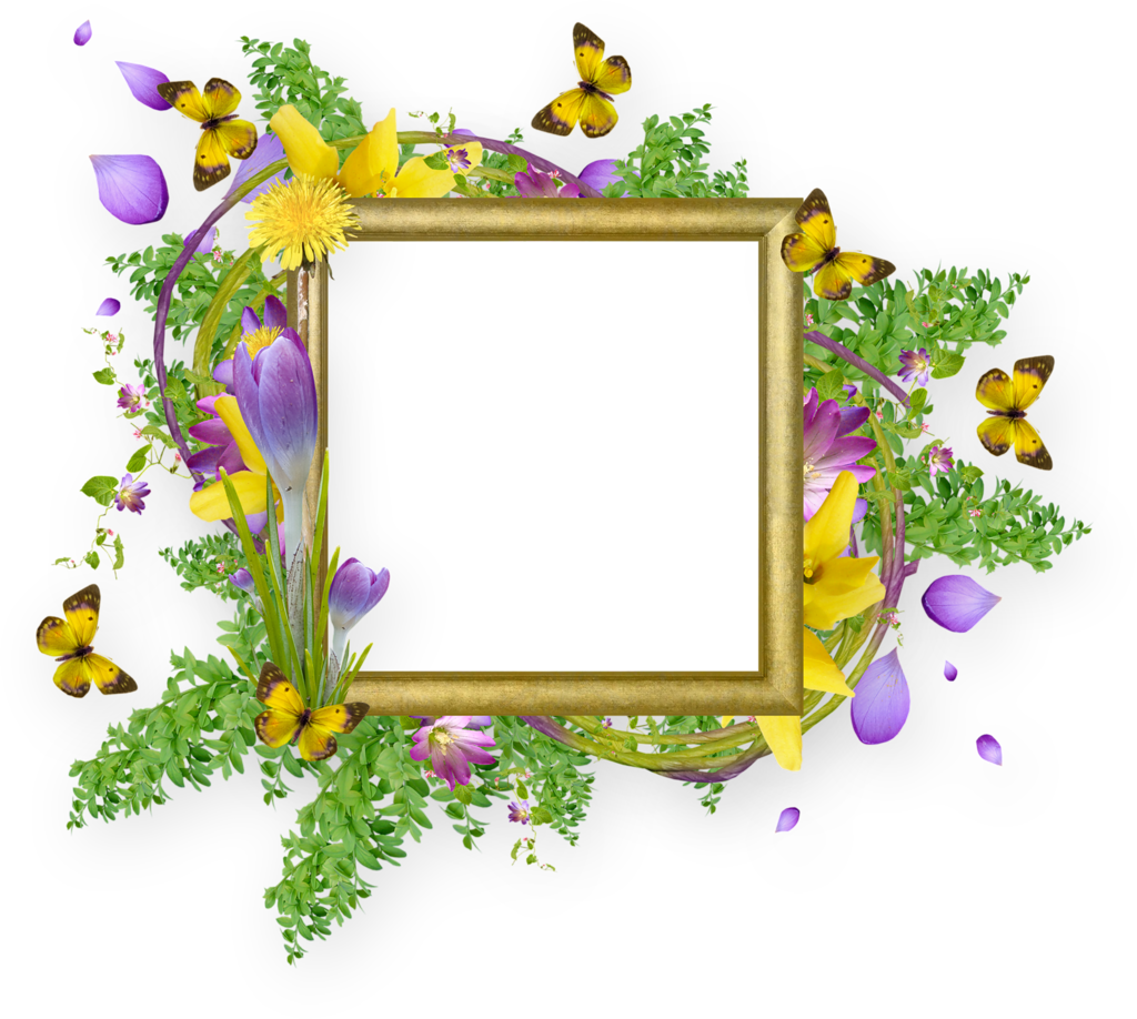 Spring_ Floral_ Border_ Frame