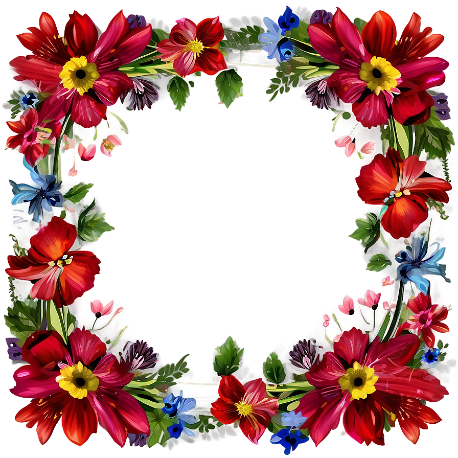 Spring Floral Frame Png 05212024