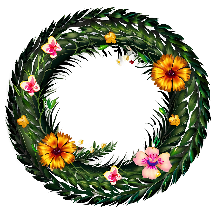 Spring Floral Wreath Png Vla