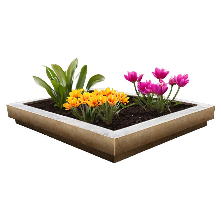 Spring Flower Bed Png Dbo2