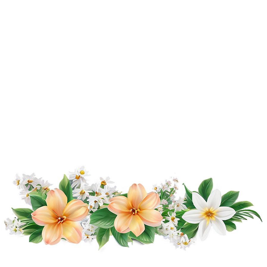 Spring Flower Border PNG 97 PNG image with a transparent background, free high-resolution download