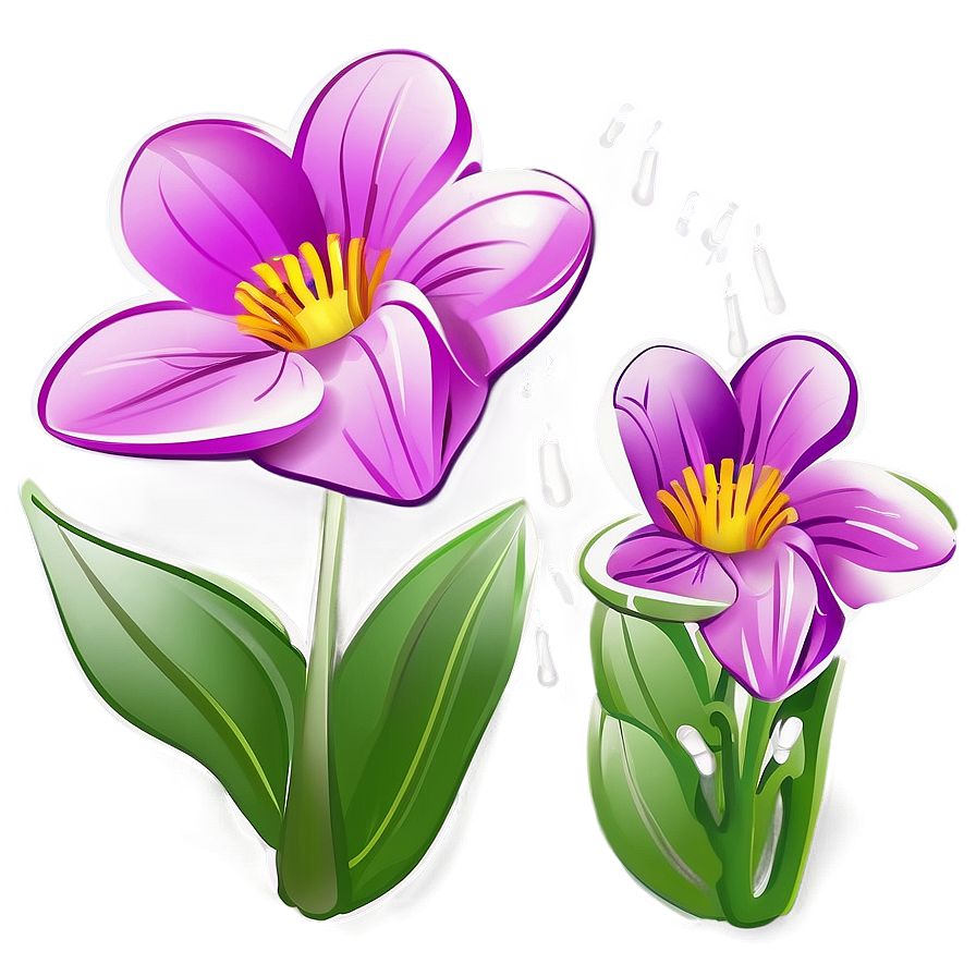 Spring Flower Outline Png 4