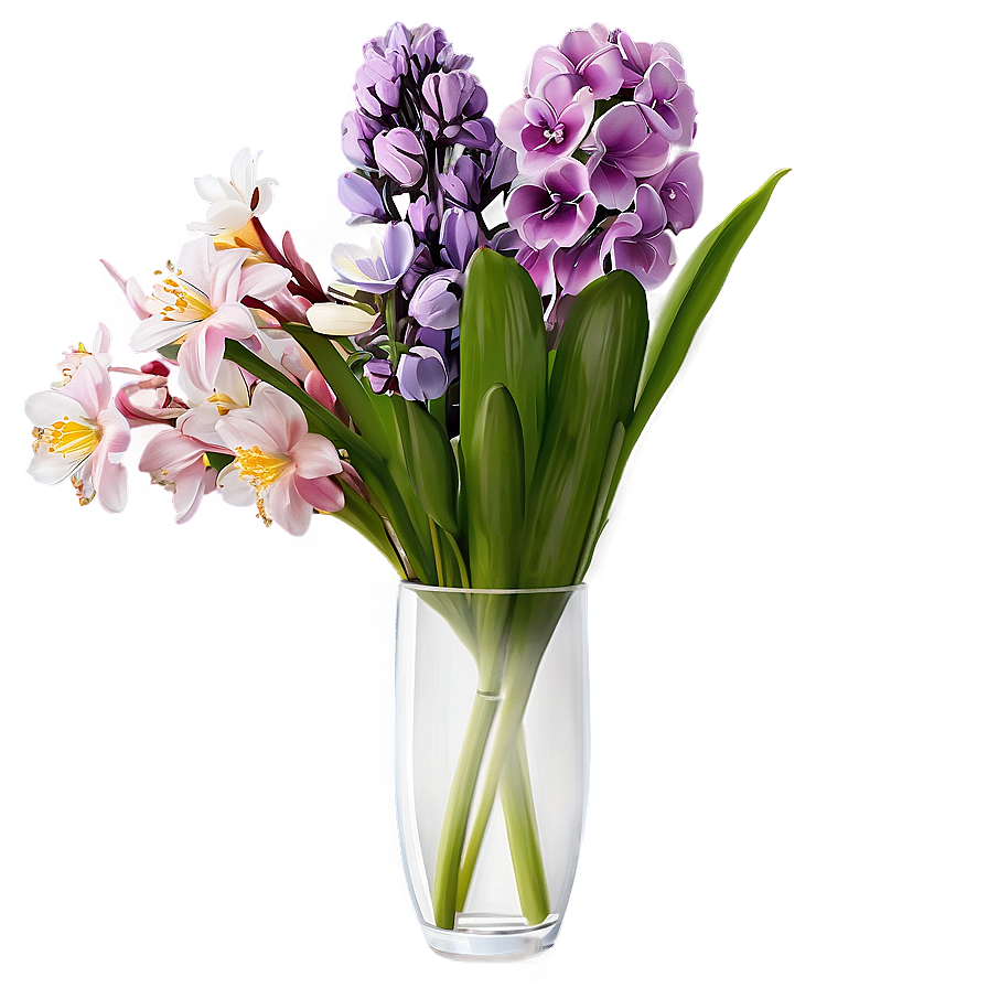 Spring Flowers In Vase Png Pfg19