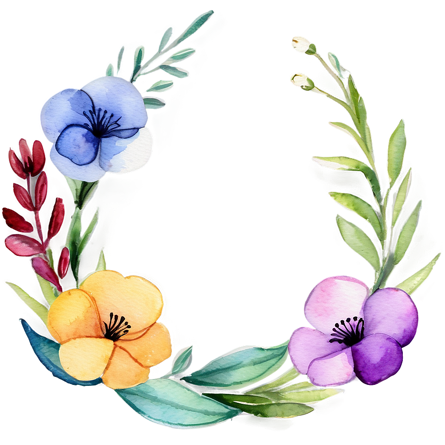 Spring Flowers Watercolor Png Sov