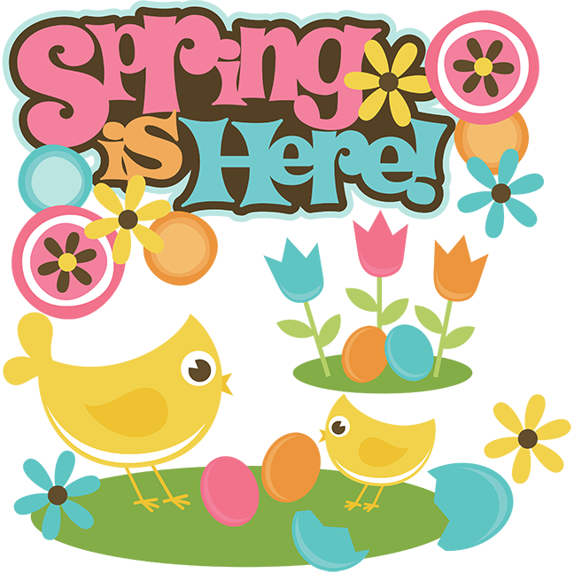 Transparent Happy Easter Clipart - Spring Is Here Clipart, HD Png Download PNG with transparent background