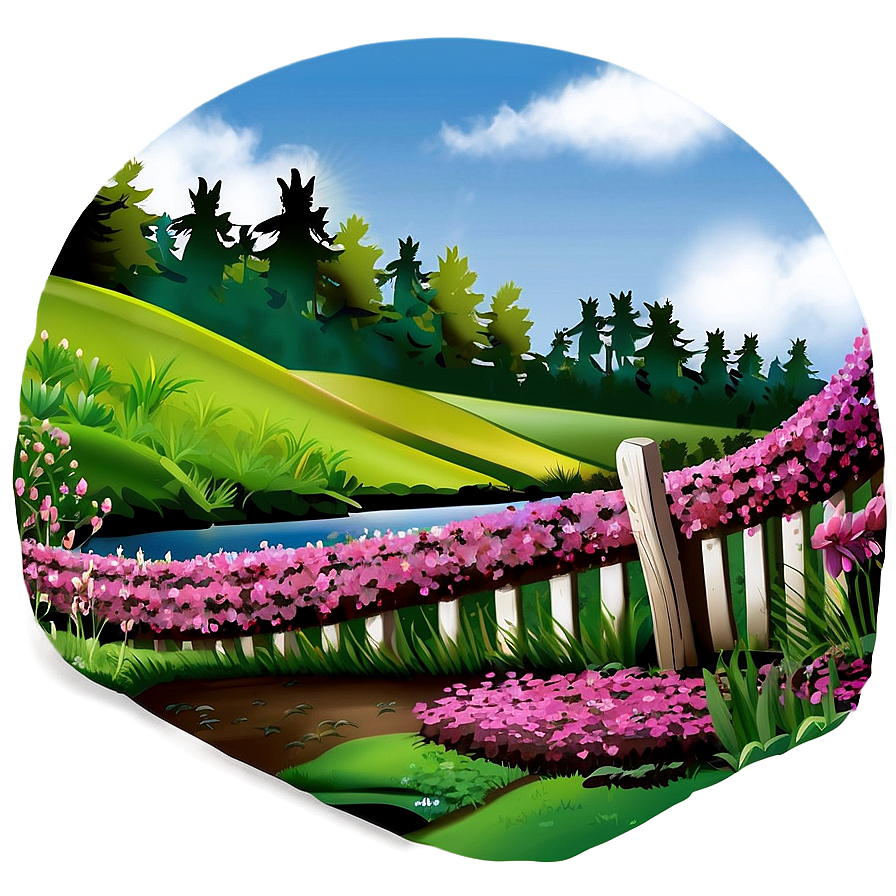 Spring Landscape PNG 2 PNG with transparent background
