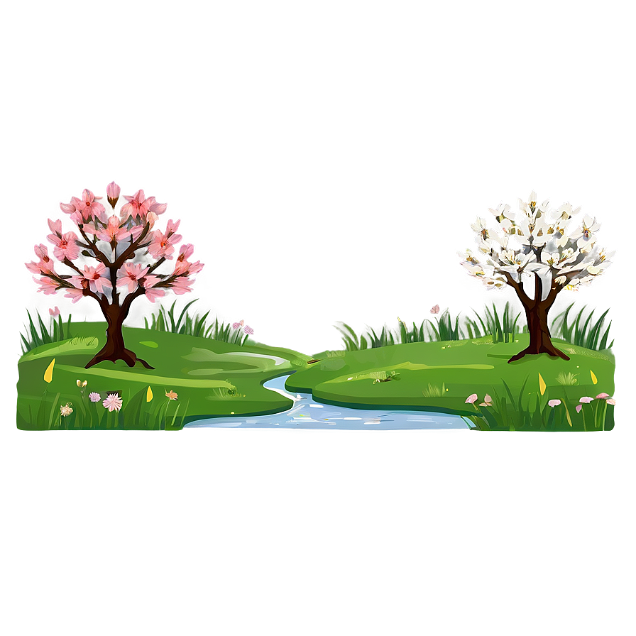 Spring Landscape PNG cpl36 PNG with transparent background