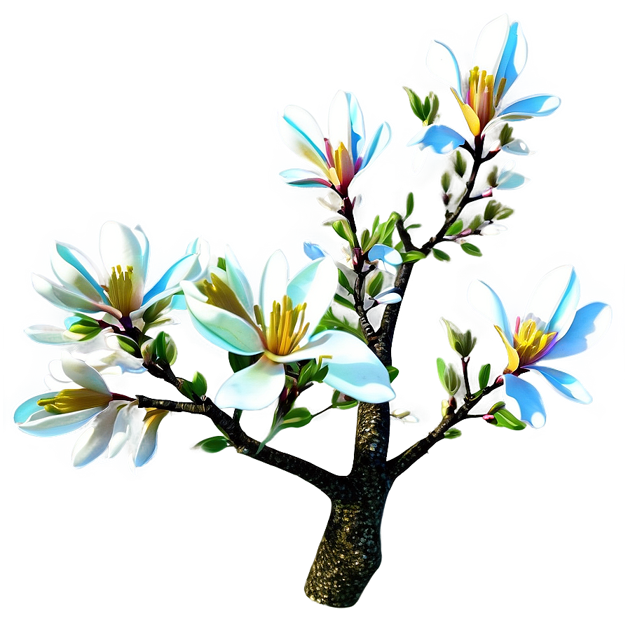 Spring Magnolia Tree PNG fdq PNG image with a transparent background, free high-resolution download