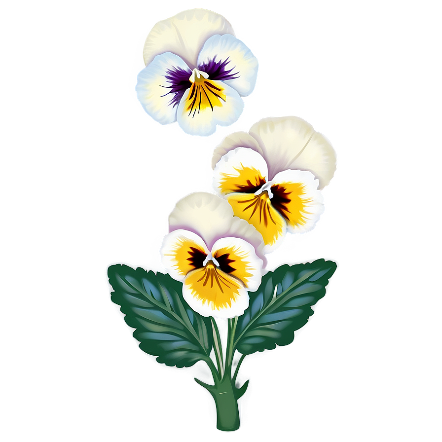 Spring Pansy Flower Png Asl85