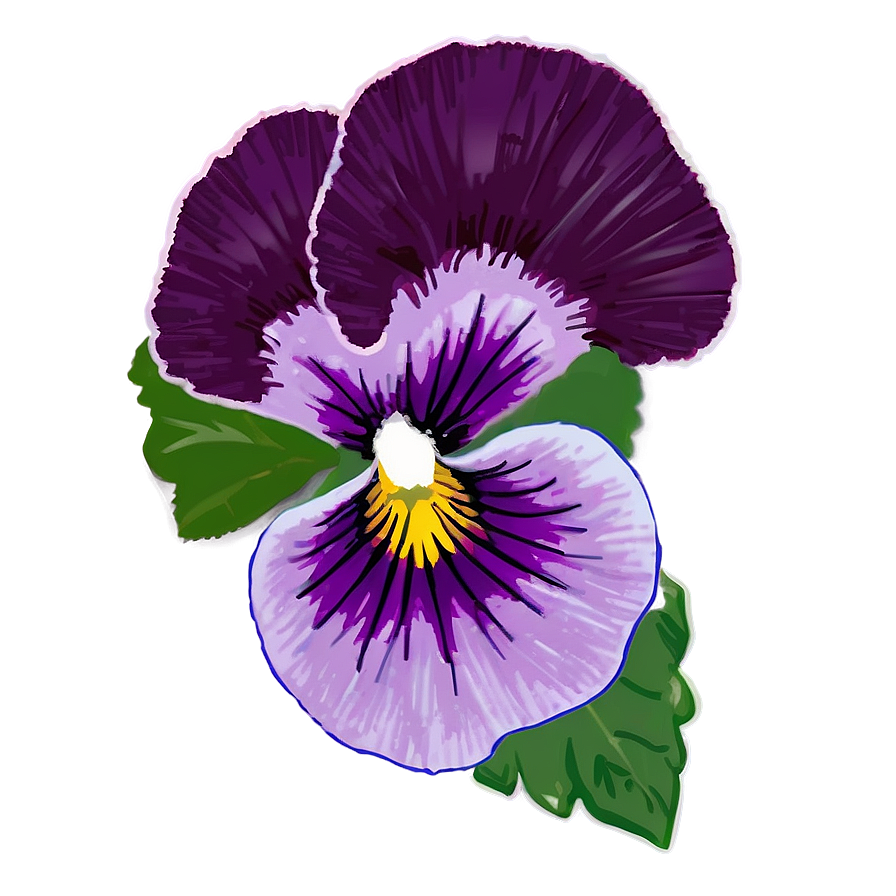 Spring Pansy Flower Png Vgm