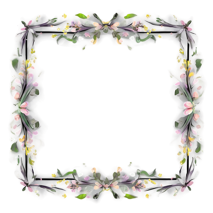 Spring Wedding Frame Png Usf18